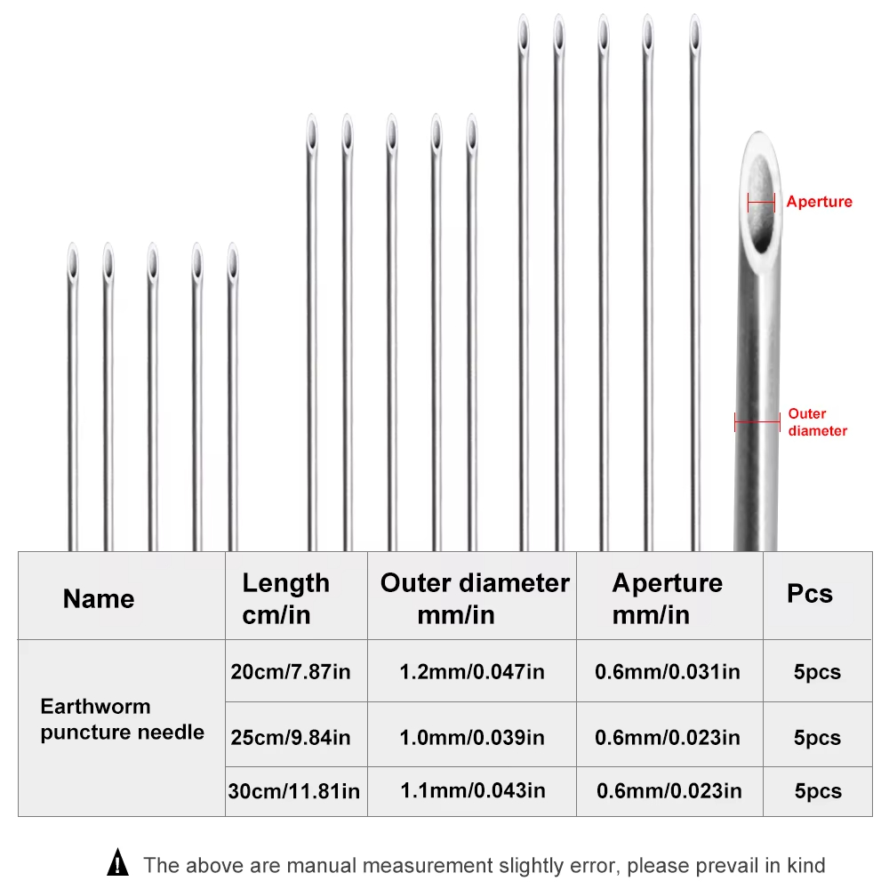 Earthworm Hooking Needle Stain - Fishing Hook Stainless Steel review and price