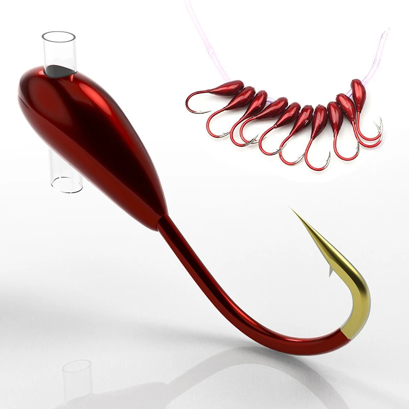 10/20PCS Winter Ice Fishing Ho - Fishing Hook Barbless review and price