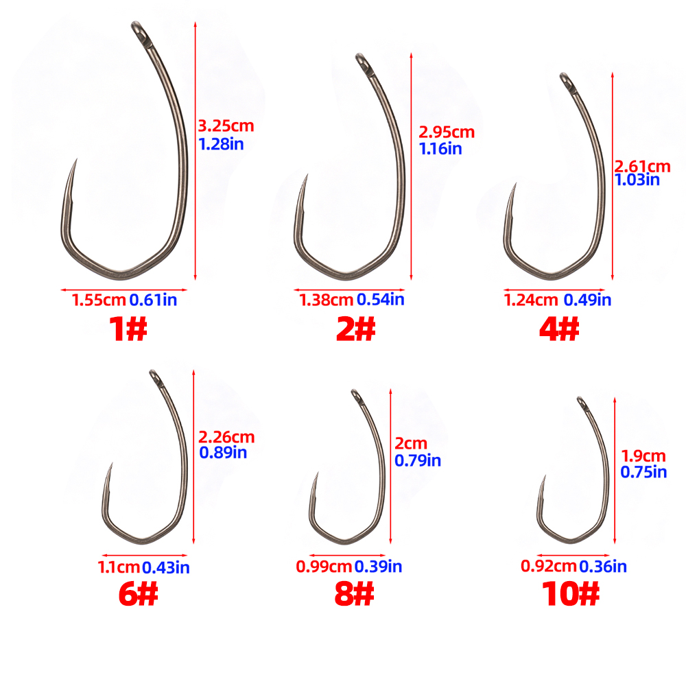 Hirisi 8042 100Pcs PTFE Coated - Fishing Hook Barbless review and price