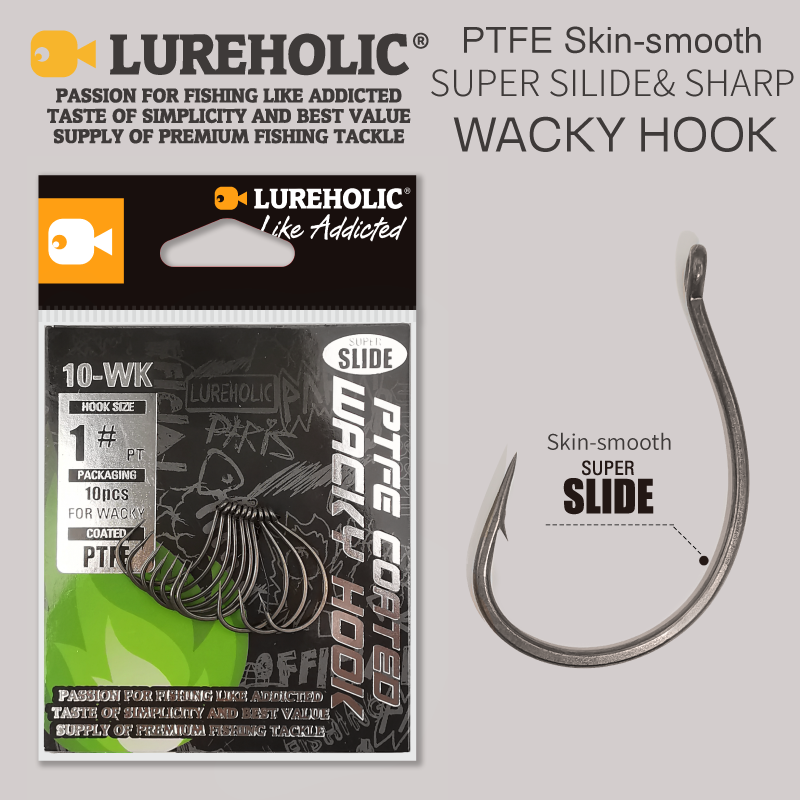 LUREHOLIC PTFE Super Slide Wac - Fishing Hook Barbless review and price