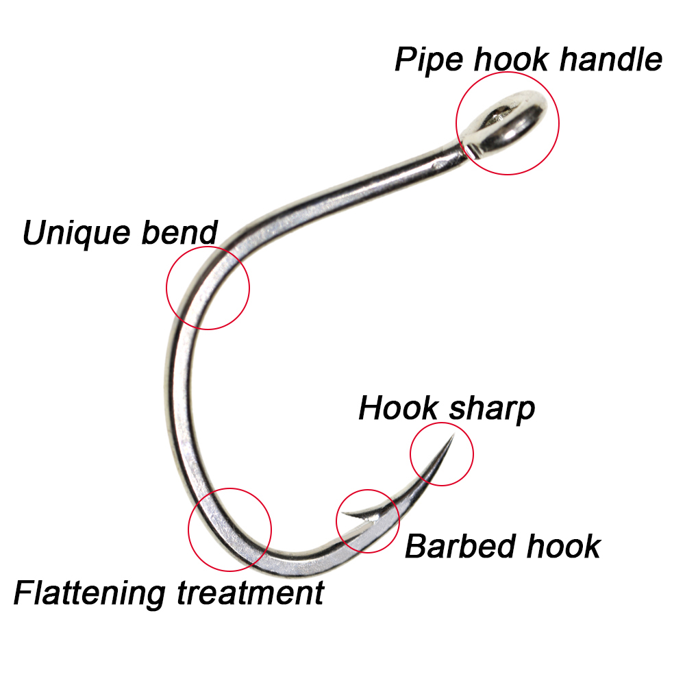 ICERIO 10PCS Matte Tin Coating - Fishing Hook Circle review and price